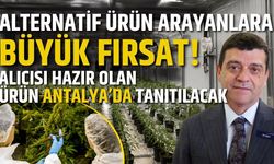 Alternatif ürün arayanlara büyük fırsat! Alıcısı hazır olan ürün Antalya’da tanıtılacak