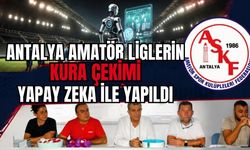 Antalya amatör liglerin kura çekimi yapay zeka ile yapıldı
