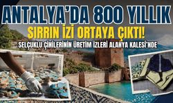 Antalya’da 800 yıllık sırrın izi ortaya çıktı! Selçuklu çinilerinin üretim izleri Alanya Kalesi’nde