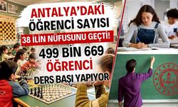 Antalya’daki öğrenci sayısı 38 ilin nüfusunu geçti! 499 bin 669 öğrenci ders başı yapıyor