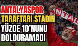 Antalyaspor taraftarı, stadın yüzde 10’nunu dolduramadı