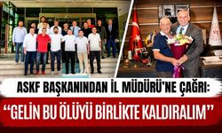 ASKF başkanından İl Müdürü’ne çağrı: “Gelin bu ölüyü birlikte kaldıralım”