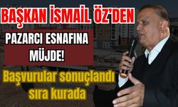 Başkan İsmail Öz’den pazarcı esnafına müjde! Başvurular sonuçlandı sıra kurada