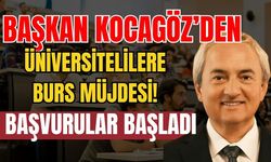 Başkan Kocagöz’den üniversitelilere burs müjdesi! Başvurular başladı