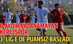 8 aydır kazanamayan Kepezspor, 3. Lig’e de puansız başladı