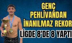 Genç pehlivan Can Ergen'den inanılmaz rekor