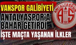 Vanspor galibiyeti, Antalyaspor’a bahar getirdi! İşte maçta yaşanan ilkler
