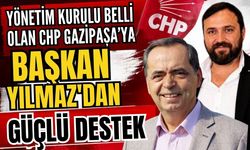 Yönetim kurulu belli olan CHP Gazipaşa'ya Başkan Yılmaz'dan güçlü destek