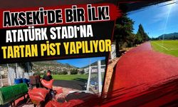 Akseki’de bir ilk! Atatürk Stadı’na tartan pist yapılıyor