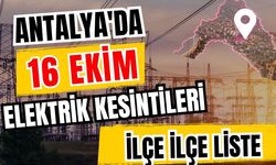 Antalya’da 16 Ekim 2026 elektrik kesintilerinin tam listesi