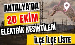 Antalya’da 20 Ekim 2026 elektrik kesintilerinin tam listesi