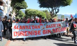 Antalya’da binlerce kişi 'Gazze' için yürüdü