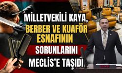 Milletvekili Kaya, berber ve kuaför esnafının sorunlarını Meclis'e taşıdı