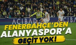 Fenerbahçe’den Alanyaspor’a geçit yok! 3-0