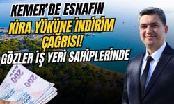 Kemer’de esnafın kira yüküne indirim çağrısı! Gözler iş yeri sahiplerinde