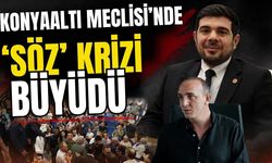 Konyaaltı Meclisi’nde ‘Söz’ krizi büyüdü