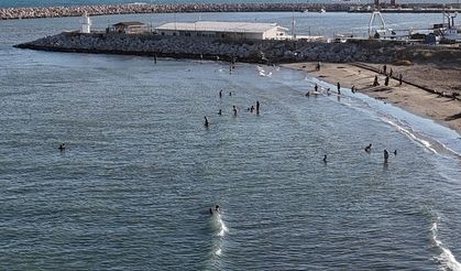 Adana'da ekim ayında deniz keyfi