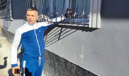 Adana'da karga bir evi mesken tuttu