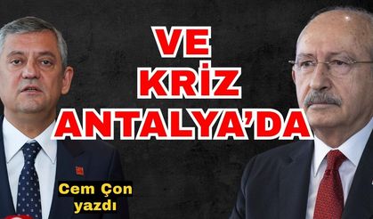 Ve kriz Antalya’da