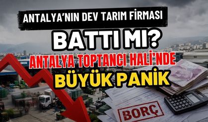 Antalya’nın dev tarım firması battı mı? Antalya Toptancı Hali’nde büyük panik