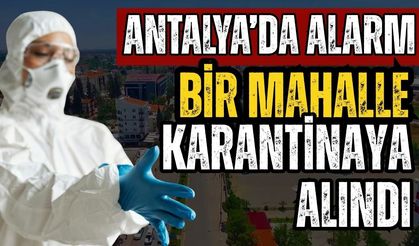 Antalya’da şap alarmı! Bir mahalle karantinaya alındı