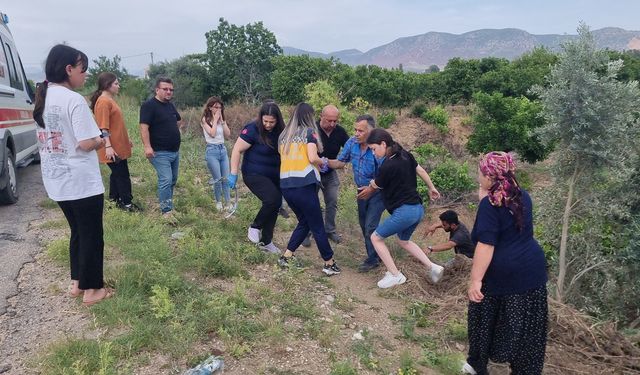 Takla atan otomobilde burnu bile kanamadı