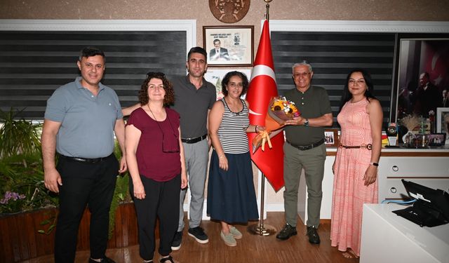 Tekirova Halit Narin İlköğretim Okulu’ndan Başkan Topaloğlu’na ziyaret