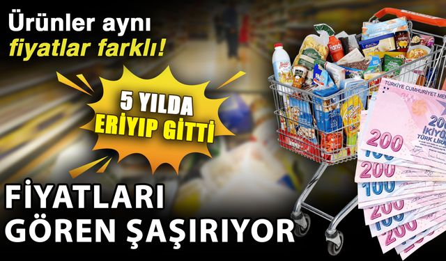 5 yılda eriyip gitti, ürünler aynı fiyatlar farklı! Fiyatları gören şaşırıyor