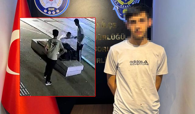 Bankta oturan kişiyi hem gasp etti hem de darp etti