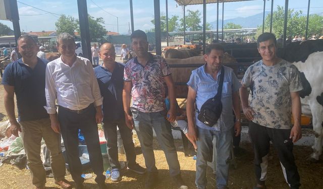Başkan Künkcü’den hayvan pazarına ziyaret