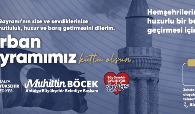 Büyükşehir Belediyesi Kurban Bayramı ilan