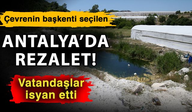 Çevrenin başkenti seçilen Antalya’da rezalet! Vatandaşlar isyan etti