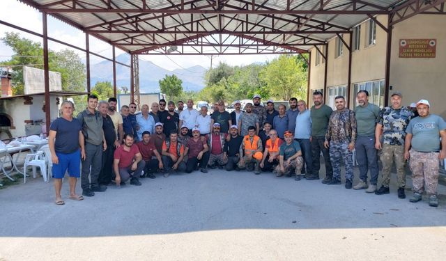 Gündoğmuş’ta domuz sürek avı düzenlendi