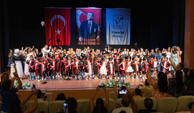 Manavgat’ta miniklerin unutulmaz mezuniyeti