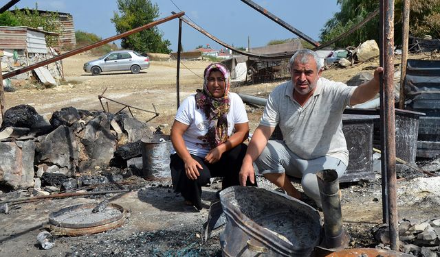 Evlerinde çıkan yangında 90 bin lira birikimleri de yandı