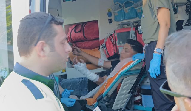 Motosikletle kaza yapıp yaralandı, polise 'Bisikletle yaptım' dedi