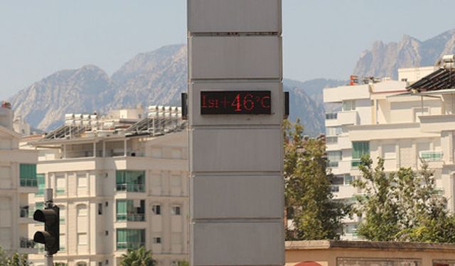 Antalya, dün ülkenin en sıcak yeri oldu
