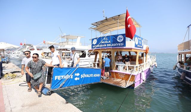 Fethiye-Şövalye Adası yolcu motoru seferleri başladı