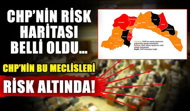 CHP’nin risk haritası belli oldu… CHP’nin bu meclisleri risk altında!