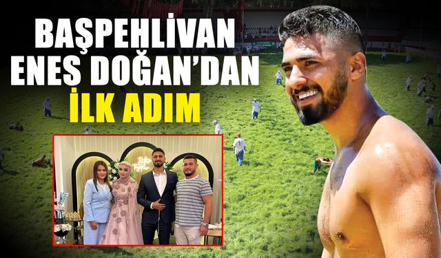 Başpehlivan Enes Doğan’dan ilk adım