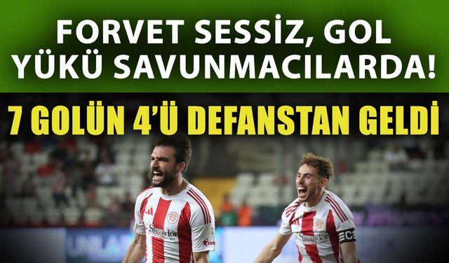 Forvet sessiz, gol yükü savunmacılarda! 7 golün 4’ü defanstan geldi