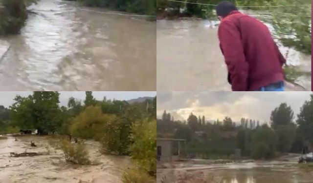Mersin’i sağanak yağış vurdu, dereler taştı