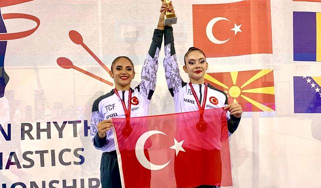 Antalyasporlu cimnastikçi Selen Balkan ikincisi