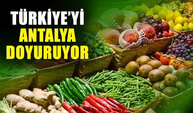 Türkiye’yi Antalya doyuruyor