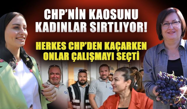 CHP’nin kaosunu kadınlar sırtlıyor! Herkes CHP’den kaçarken onlar çalışmayı seçti