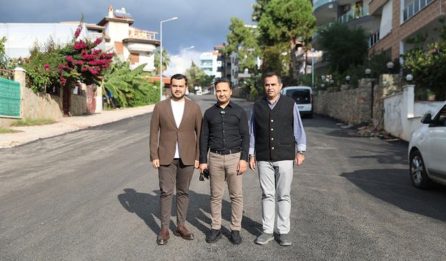 Alanya Belediyesi Sigorta Caddesi’ni yeniden düzenledi