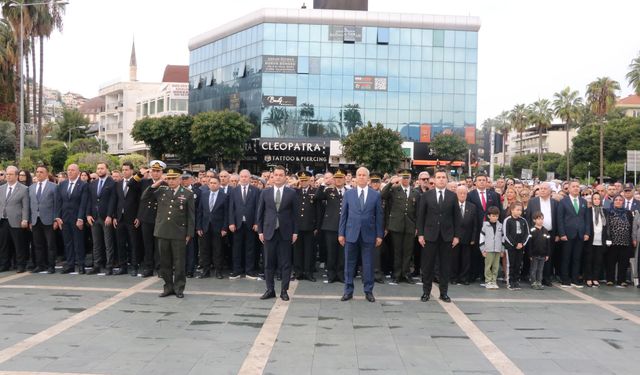 Atatürk Alanya'da anıldı