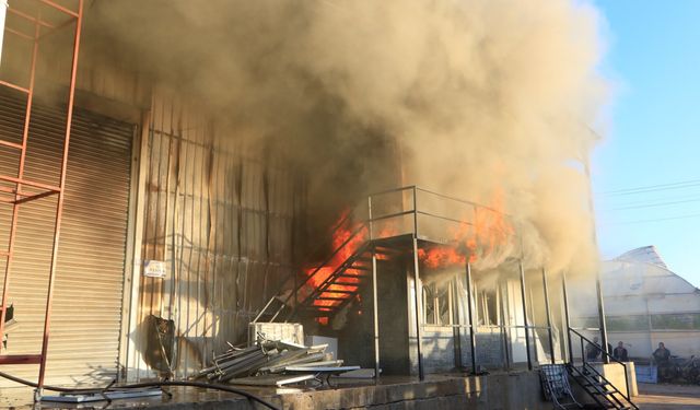 Antalya’da sandalye üretim atölyesi alev topuna döndü