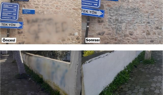 Bodrum Belediyesi kent estetiği için duvar yazılarına karşı mücadele başlattı