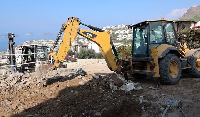 Bodrum yollarında hummalı çalışmalar sürüyor